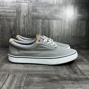 Sperry Striper II CVO Men's size 13 Light Grey Denim Casual Shoes STS22045
